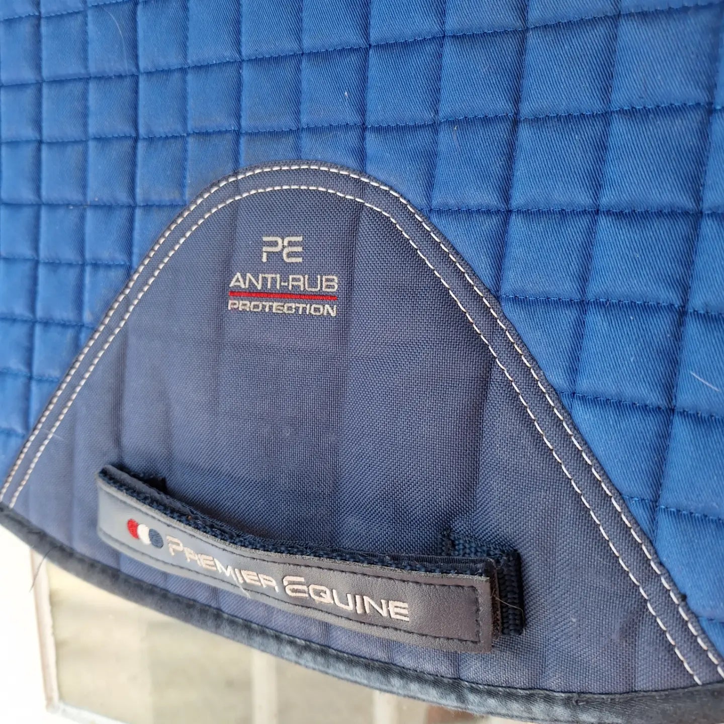 Premier Equine CC Merino Wool European Saddle Pad - Dressage Royal Blue/Navy Wool